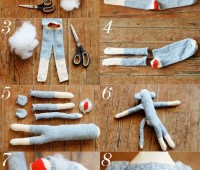 Como hacer un mono con calcetines