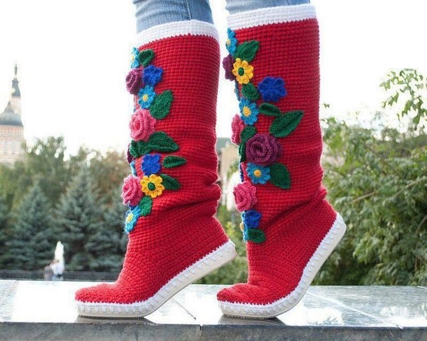 botas tejidas en crochet niñas (4)