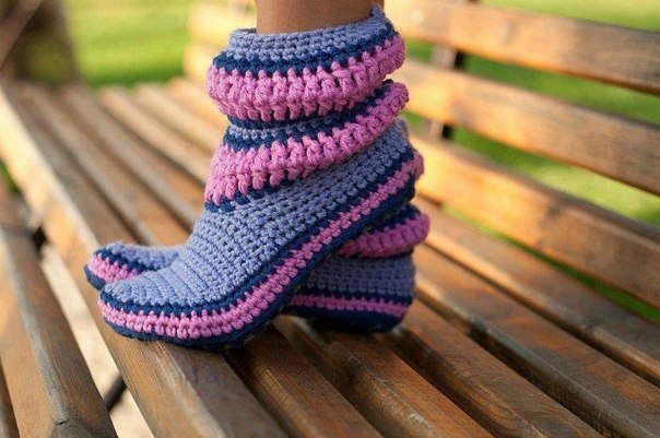 botas tejidas en crochet niñas (5)