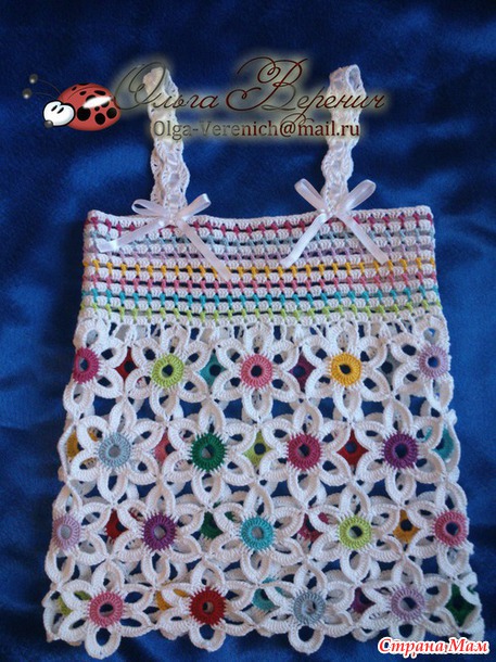 conjunto niña hecho a crochet con flores patrones03