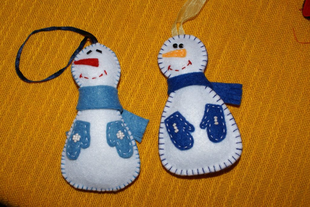 Moldes para hacer muñecos de nieve en fieltro01