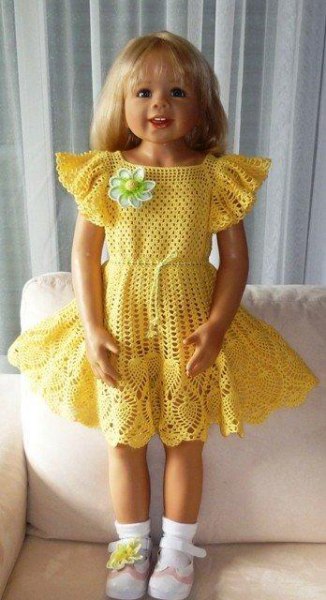 Patron para hacer un vestido a crochet para niña08