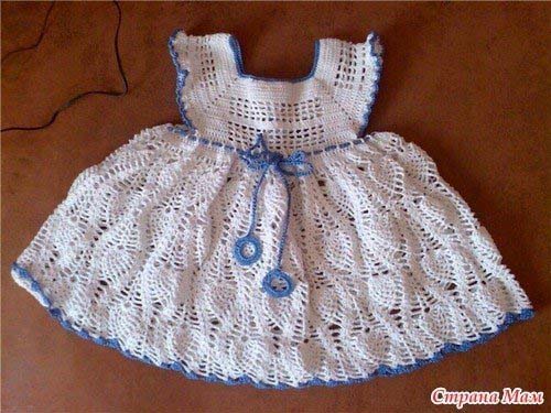 Patrones vestidos tejidos a crochet para niñas01