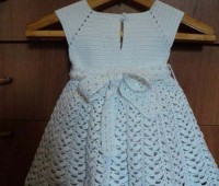 Esquema para hacer un vestido para niñas a crochet