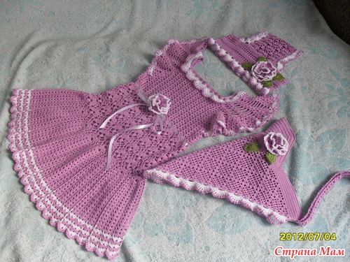 Modelos para hacer bonito vestido a crochet para niñas07