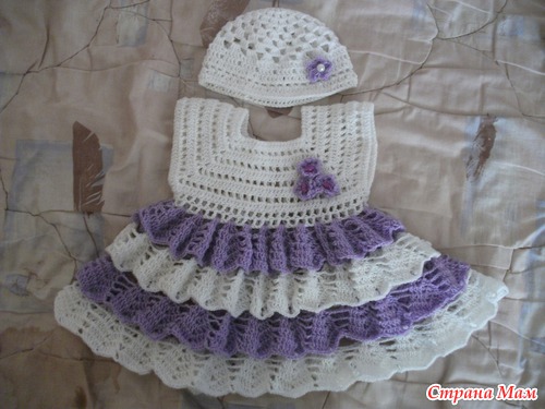 Modelos para hacer bonito vestido a crochet para niñas10