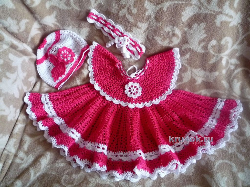 Modelos para hacer bonito vestido a crochet para niñas11