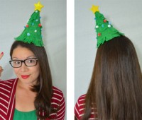 Como hacer sombreros de árbol de navidad
