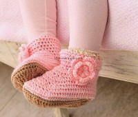 Como hacer botines a crochet para bebes