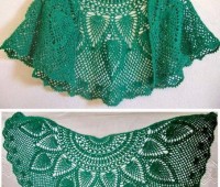 Como tejer un chal medio circulo a crochet