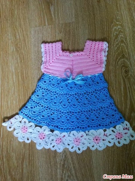 Vestido para niñas tejido a crochet con patrones04