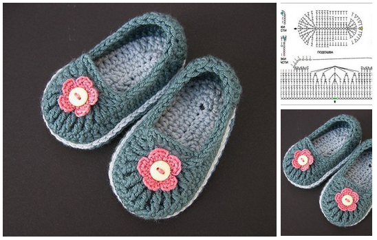 Como hacer zapatos a crochet para niñas03