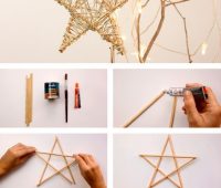 Cómo hacer una estrella de madera para decorar nuestro hogar