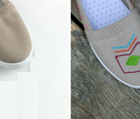 Como renovar zapatillas con bordados sencillos ¡Ideal para principiantes!