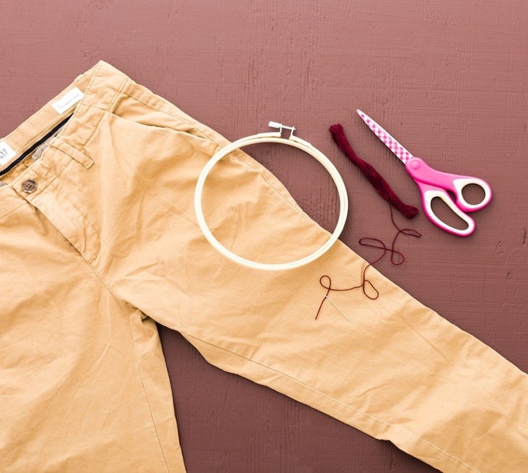Como personalizar pantalones con bordados sencillos ¡Perfecto para principiantes!2