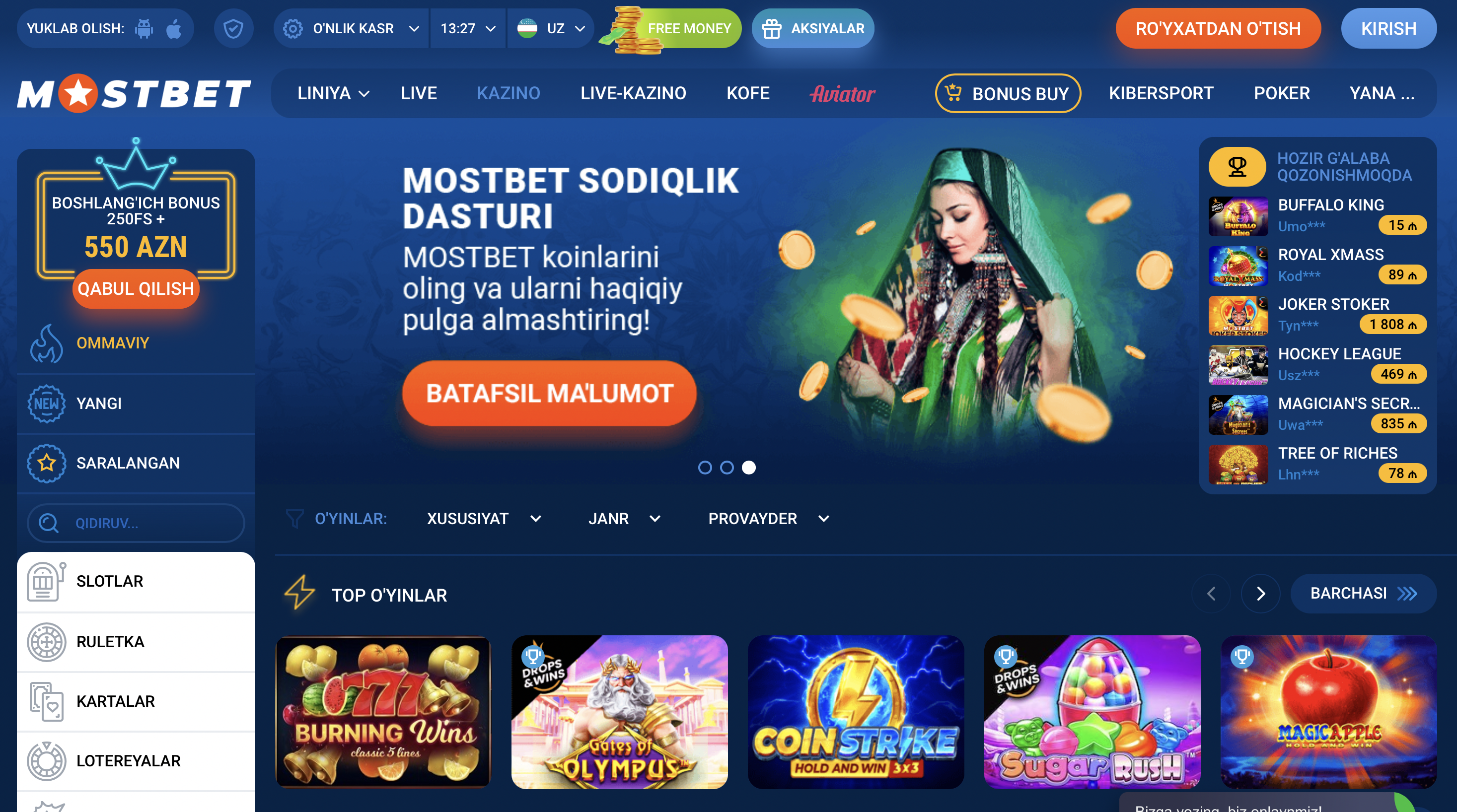 Canlı mərc mostbet