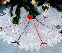 20 ideas; Pie de arbol navideño tejido a crochet