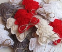 Figuras navideñas tejidas a crochet