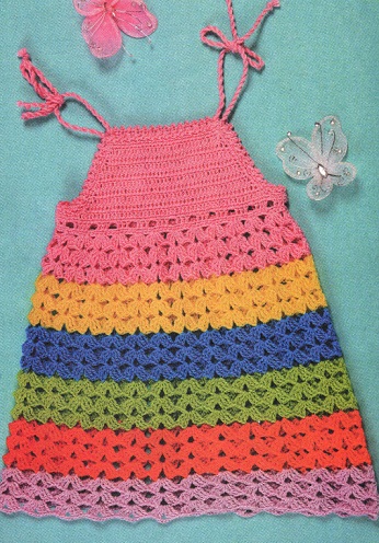 Como hacer un vestido de tirantes a crochet
